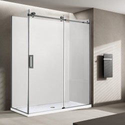 1170*770*1950mm Gunmetal Grey Frameless Sliding Door Rectangle Shower Box 1170*770*1950mm Gunmetal Grey Frameless Sliding Door Rectangle Shower Box