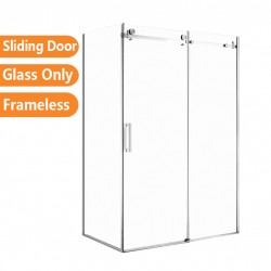 1170*770*1950mm Chrome Frameless Shower Door & Return Panel 1170*770*1950mm Chrome Frameless Shower Door & Return Panel