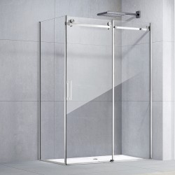 1170*770*1950mm Chrome Frameless Shower Door & Return Panel 1170*770*1950mm Chrome Frameless Shower Door & Return Panel
