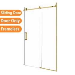 1170*1950mm Brushed Gold Frameless Shower Door Only 1170*1950mm Brushed Gold Frameless Shower Door Only