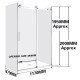 1170*870*1950mm 3 Sides Chrome Frameless Sliding Door Rectangle Shower Box 1170*870*1950mm 3 Sides Chrome Frameless Sliding Door Rectangle Shower Box