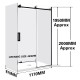 1170*870*1950mm 3 Sides Black Frameless Sliding Door Rectangle Shower Box 1170*870*1950mm 3 Sides Black Frameless Sliding Door Rectangle Shower Box