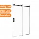 1170*1950mm Black Frameless Shower Door Only