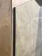 1170*870*1950mm Black Frameless Shower Door & Return Panel