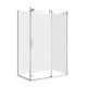 1470*870*1950mm Chrome Frameless Sliding Door Rectangle Shower Box