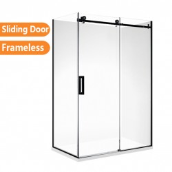 1470*870*1950mm Black Frameless Sliding Door Rectangle Shower Box 1470*870*1950mm Black Frameless Sliding Door Rectangle Shower Box