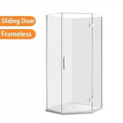 900*900*1950mm Chrome Frameless Diamond Shower Box 900*900*1950mm Chrome Frameless Diamond Shower Box