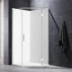 900*900*2000mm Chrome Frameless Diamond Shower Box