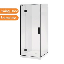 1000*1000*2000mm Black Frameless Swing Door Square Shower Box 1000*1000*2000mm Black Frameless Swing Door Square Shower Box