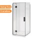 1000*1000*2000mm Black Frameless Swing Door Square Shower Box