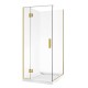 900*900*1950mm Brushed Gold Frameless Swing Door Square Shower Box 900*900*1950mm Brushed Gold Frameless Swing Door Square Shower Box