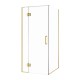 1000*1000*1950mm Brushed Gold Frameless Shower Door & Return Panel 1000*1000*1950mm Brushed Gold Frameless Shower Door & Return Panel