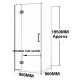 900*900*1950mm Gunmetal Grey Frameless Shower Door & Return Panel 900*900*1950mm Gunmetal Grey Frameless Shower Door & Return Panel