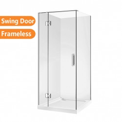 900*900*1950mm Chrome Frameless Swing Door Square Shower Box 900*900*1950mm Chrome Frameless Swing Door Square Shower Box