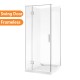 900*900*1950mm Chrome Frameless Swing Door Square Shower Box