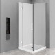 900*900*1950mm Chrome Frameless Swing Door Square Shower Box