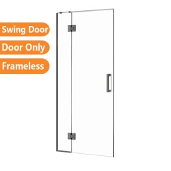 1000*1950mm Gunmetal Grey Frameless Shower Door Only 1000*1950mm Gunmetal Grey Frameless Shower Door Only