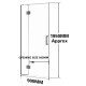 900*1950mm Gunmetal Grey Frameless Shower Door Only 900*1950mm Gunmetal Grey Frameless Shower Door Only