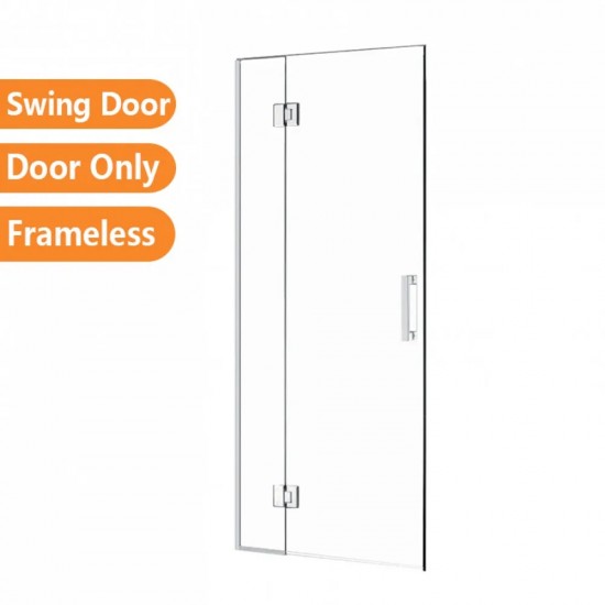 900*1950mm Chrome Frameless Shower Door Only