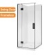 900*900*1950mm Black Frameless Swing Door Square Shower Box
