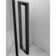 1000*1000*1950mm Black Frameless Swing Door Square Shower Box