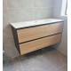 1200mm Plywood Wall Hung Vanity With Ceramic Basin