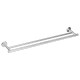 755mm Wall Double Round Towel Rail Rack Holder Stainless Steel Brushed Nickel