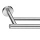 755mm Wall Double Round Towel Rail Rack Holder Stainless Steel Brushed Nickel