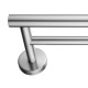 755mm Wall Double Round Towel Rail Rack Holder Stainless Steel Brushed Nickel