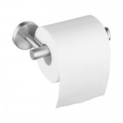 Bath Toilet Paper Hook Roll Tissue Holder Round Stainless Steel Brushed Nickel