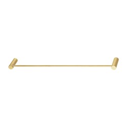 Diamora Luxury Knurled Brushed Yellow Gold Single Towel Rack Rail 600mm Diamora Luxury Knurled Brushed Yellow Gold Single Towel Rack Rail 600mm