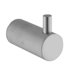 Diamora Luxury Knurled Robe Hook Brushed Nickel Stainless Steel 304 Diamora Luxury Knurled Robe Hook Brushed Nickel Stainless Steel 304
