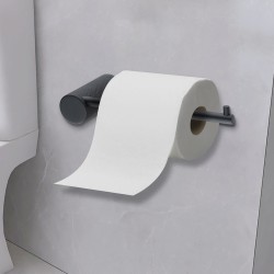 Diamora Luxury Knurled Bathroom Toilet Paper Hook Roll Tissue Holder Round Stainless Steel Black Diamora Luxury Knurled Bathroom Toilet Paper Hook Roll Tissue Holder Round Stainless Steel Black