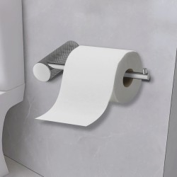 Diamora Luxury Knurled Bathroom Toilet Paper Hook Roll Tissue Holder Round Stainless Steel Brushed Nickel Diamora Luxury Knurled Bathroom Toilet Paper Hook Roll Tissue Holder Round Stainless Steel Brushed Nickel
