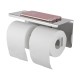 Ottimo Chrome Double Toilet Paper Holder Stainless Steel Wall Mounted