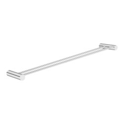600mm Double Round Towel Rail Stainless Steel Chrome 600mm Double Round Towel Rail Stainless Steel Chrome