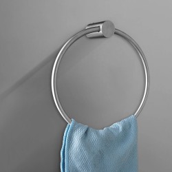 Round Brushed Nickel Hand Towel Ring Wall Mounted Round Brushed Nickel Hand Towel Ring Wall Mounted