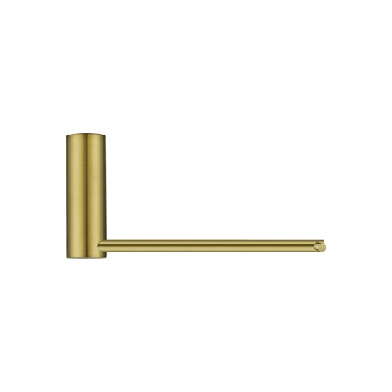 Stainless Steel Round Brushed Yellow Gold Toilet Paper Roll Holder Wall Mounted