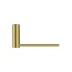 Stainless Steel Round Brushed Yellow Gold Toilet Paper Roll Holder Wall Mounted