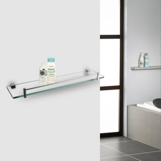 Ottimo Chrome Glass Shelf Holder 500mm