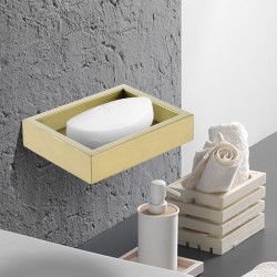 Omar Brushed Yellow Gold Soap Dishes Holder Omar Brushed Yellow Gold Soap Dishes Holder