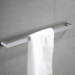 600mm Brushed Nickel Single Towel Rail Stainless Steel 304 Wall Mounted 600mm Brushed Nickel Single Towel Rail Stainless Steel 304 Wall Mounted