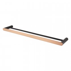 Esperia Black & Rose Gold Double Towel Rail 600mm Stainless Steel 304 Wall Mounted Esperia Black & Rose Gold Double Towel Rail 600mm Stainless Steel 304 Wall Mounted
