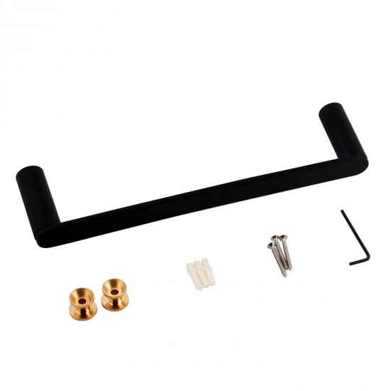 300mm Rumia Black Single Towel Holder Stainless Steel 304 Wall Mounted