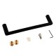300mm Rumia Black Single Towel Holder Stainless Steel 304 Wall Mounted