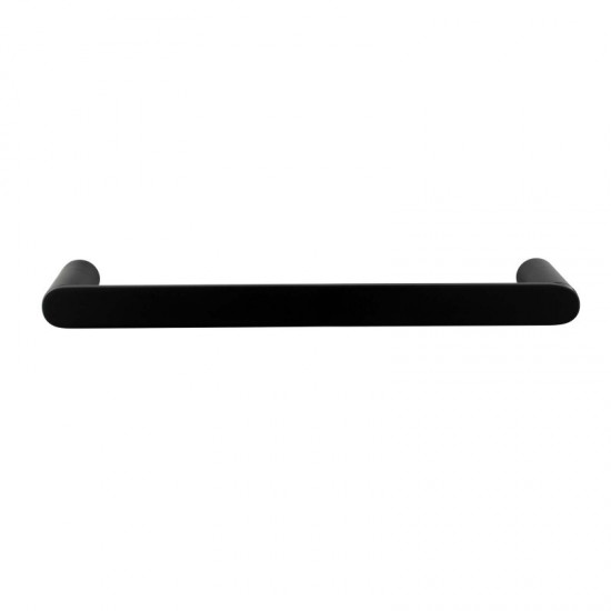 300mm Rumia Black Single Towel Holder Stainless Steel 304 Wall Mounted