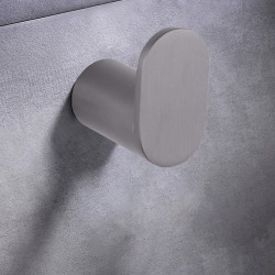 Stainless Steel Gunmetal Grey Robe Hook Wall Mounted Stainless Steel Gunmetal Grey Robe Hook Wall Mounted