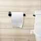 Stainless Steel Rumia Black Toilet Paper Holder Wall Mounted