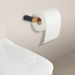 Stainless Steel Esperia Black & Rose Gold Toilet Paper Holder Wall Mounted Stainless Steel Esperia Black & Rose Gold Toilet Paper Holder Wall Mounted