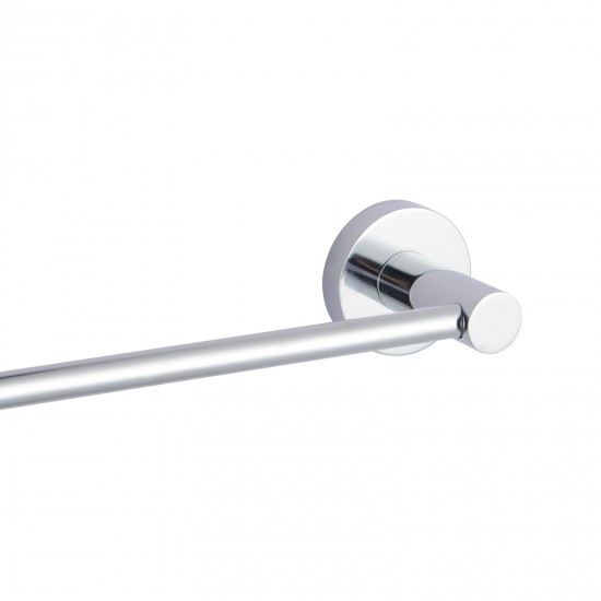 Euro Pin Lever Round Chrome Single Towel Rack Rail 800mm